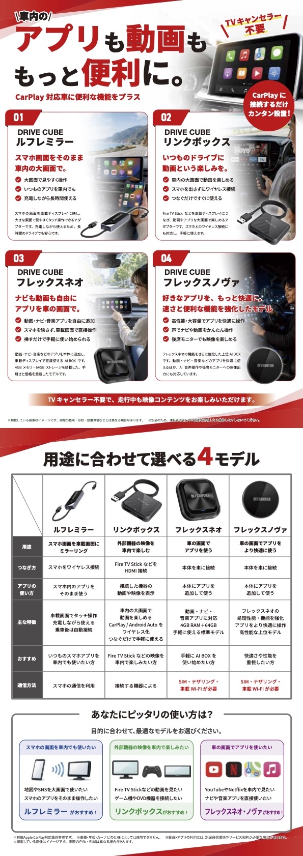 カープレイ製品案内